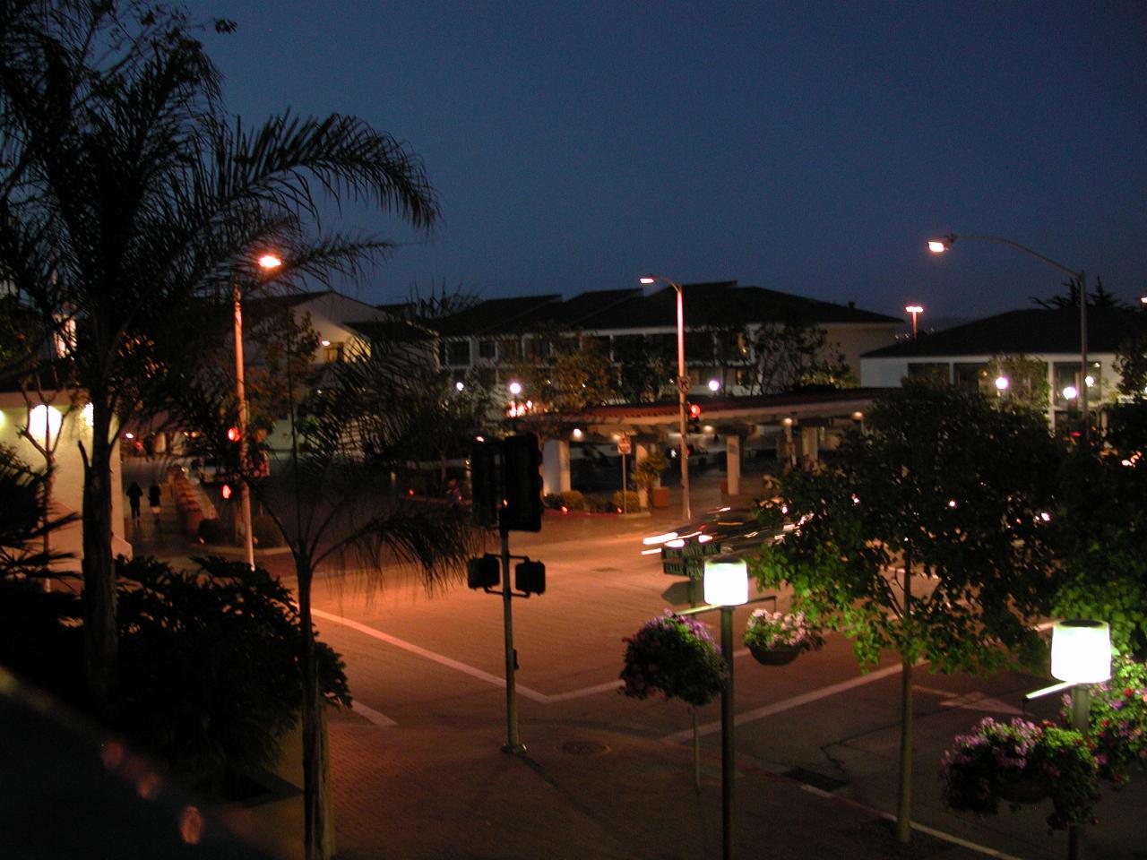 Looking over Del Monte Ave. to Portola Plaza, Monterey