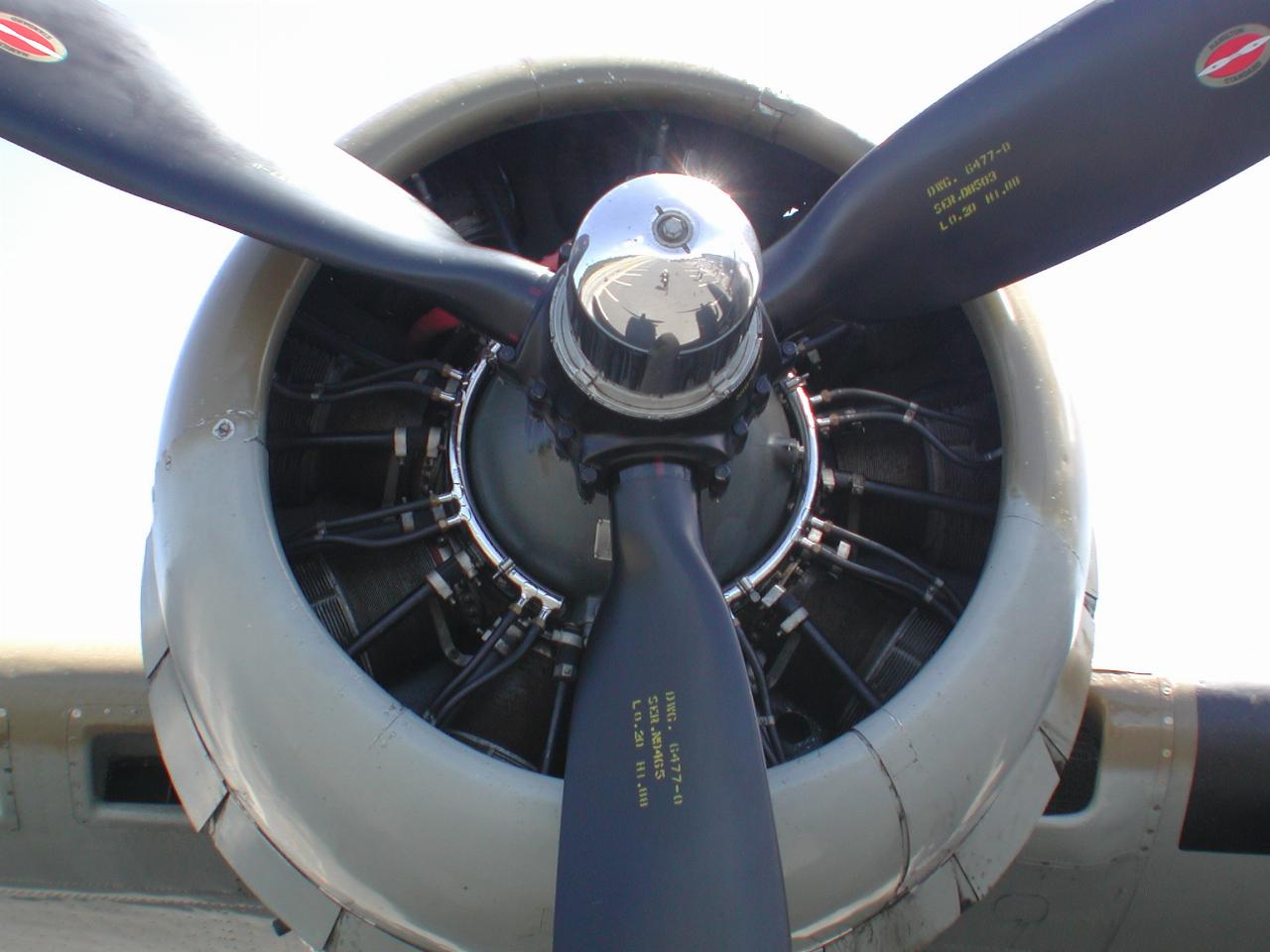 B-17 engine and propellor