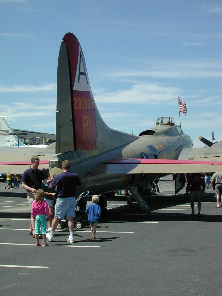 Rear end of the B-17