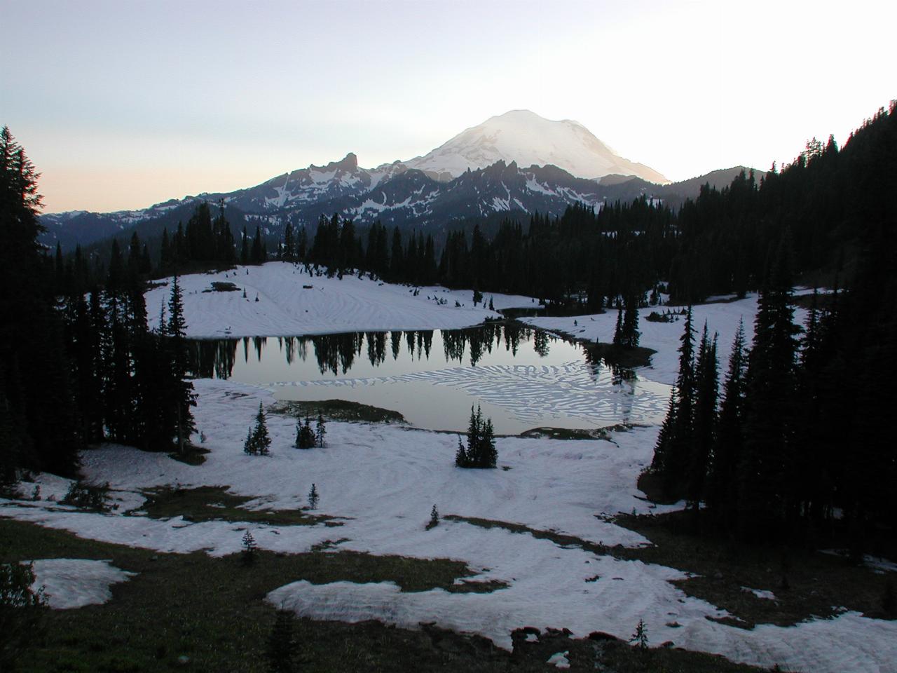 Wider angle view of Mt. Rainier from Chinook Pass