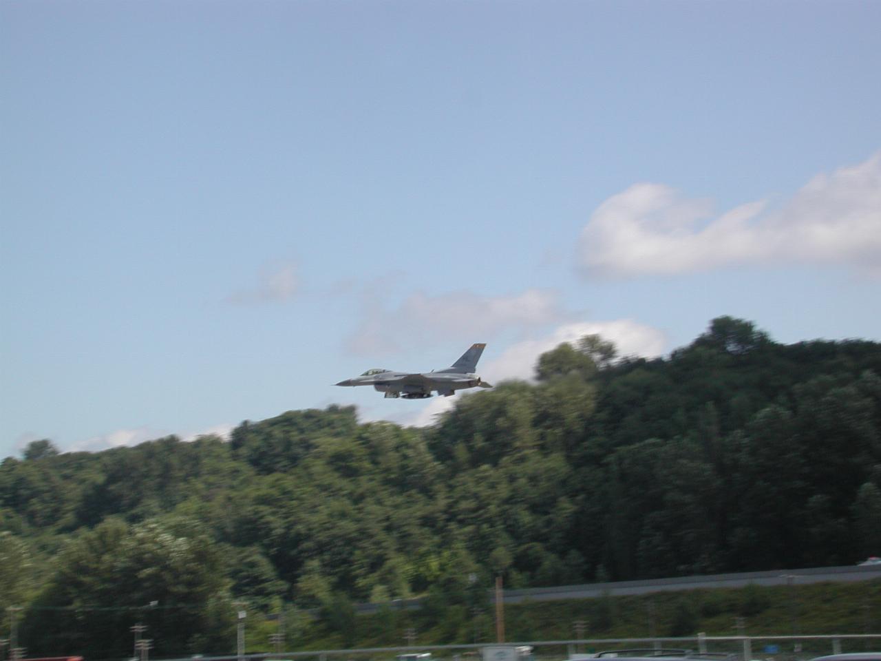 Air Force F-16C, one of two flying around