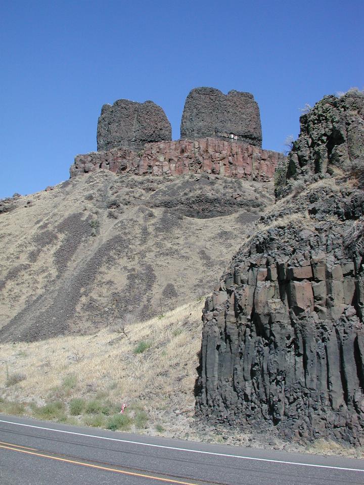 Basalt rock formed during the lava flows, south of Wallula, WA