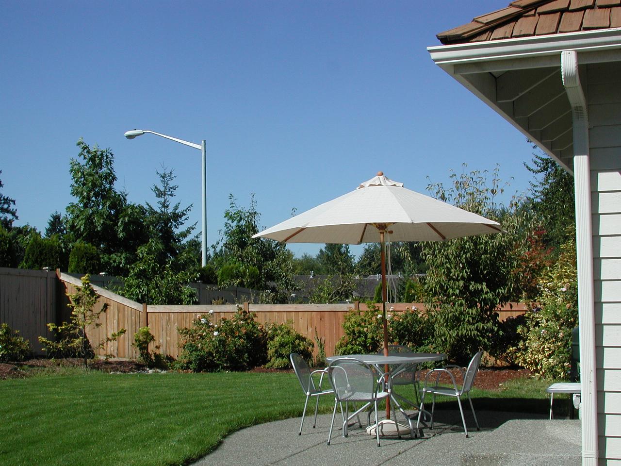 My new patio umbrella is finally deployed!