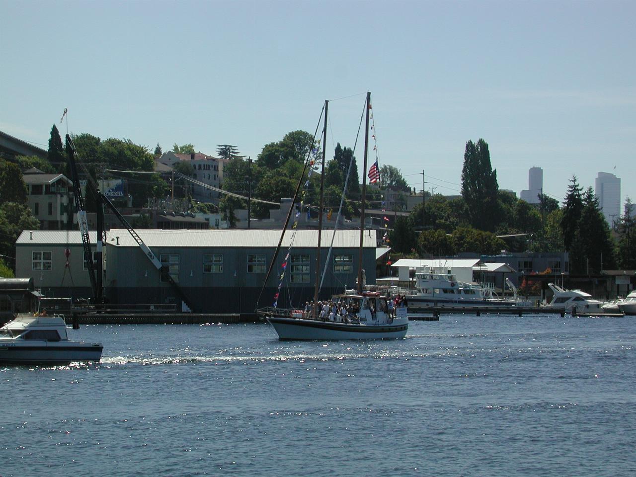 Another sailing boat - rather crowded