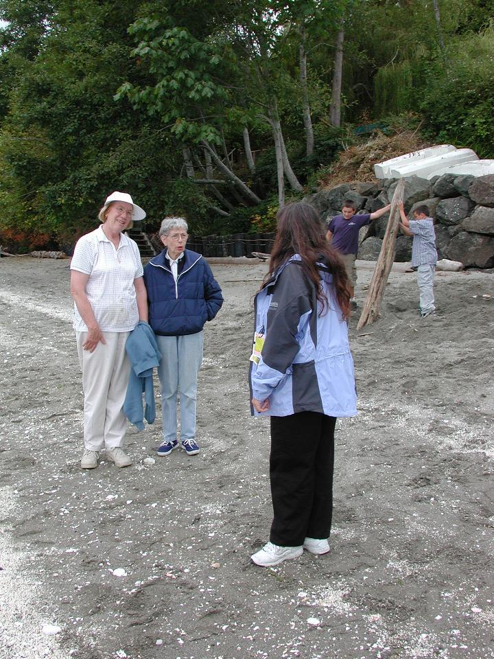 Patty and Marie being photographed by Maria; Micheal and Thomas in background