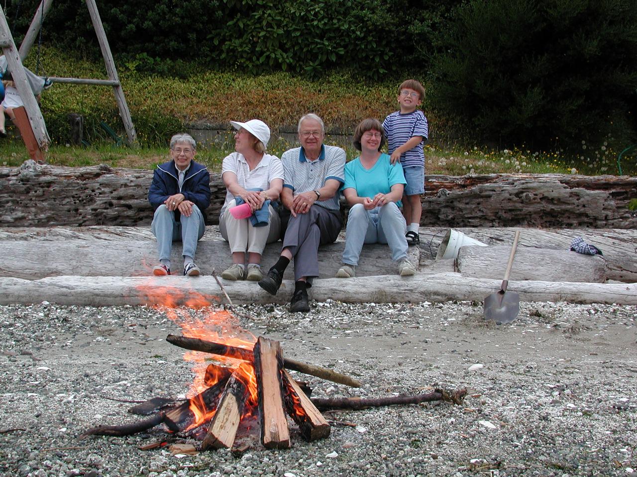 Just good friends: Marie, Patty, Bill, Mary Kay and Y