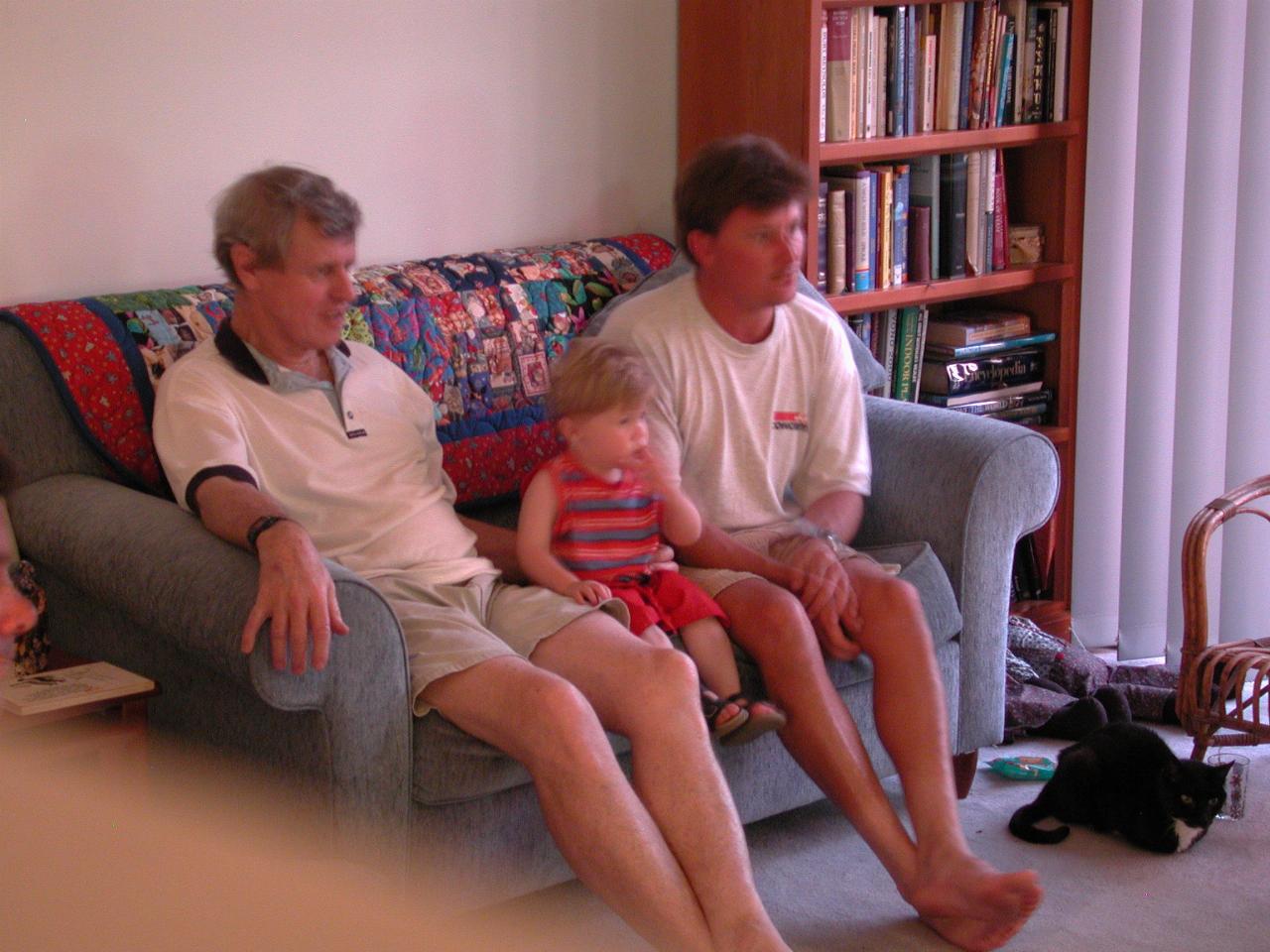 Father, grandson & son-in-law: Peter, Jake & Cameron