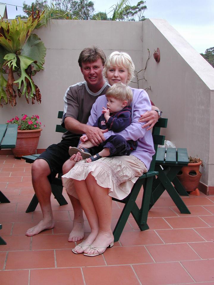 Cameron, Michelle & Jake before Christas dinner