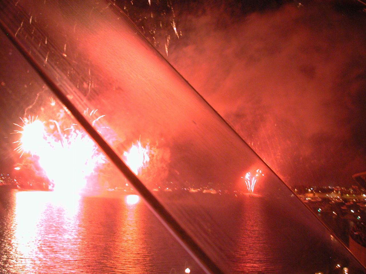 Fireworks east of Opera House