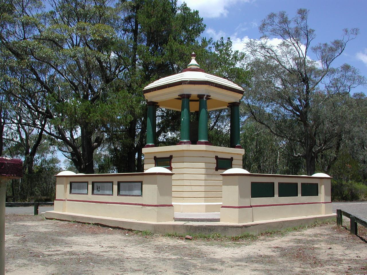 Mt. York Pavilion commemorating the 100th anniversary of Blaxland, Lawson and Wentworth's crossing