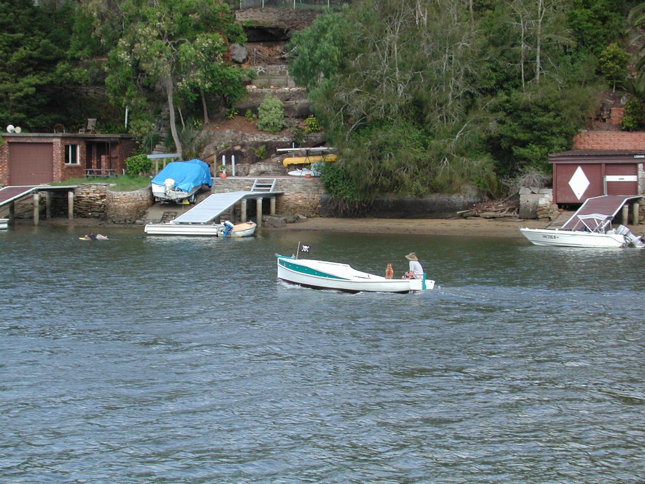 Boating on the Woronora on a Sunday afternoon