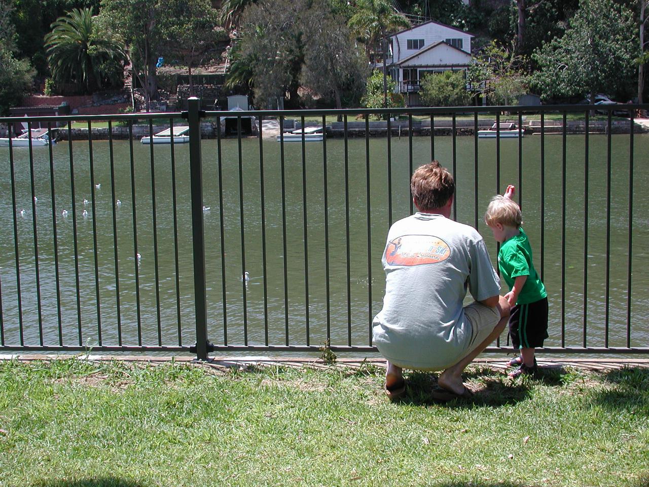 Cameron and Jake at Woronora, with seagulls too