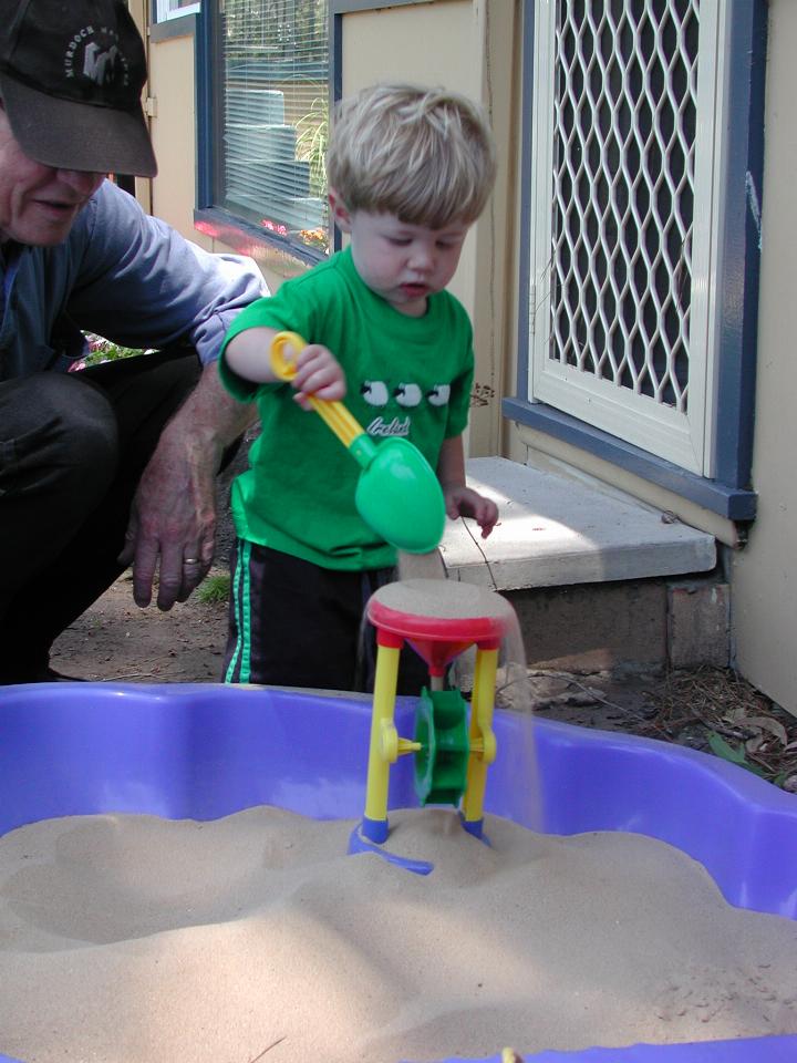 Jake and Peter, with Jake getting the right action for the sand