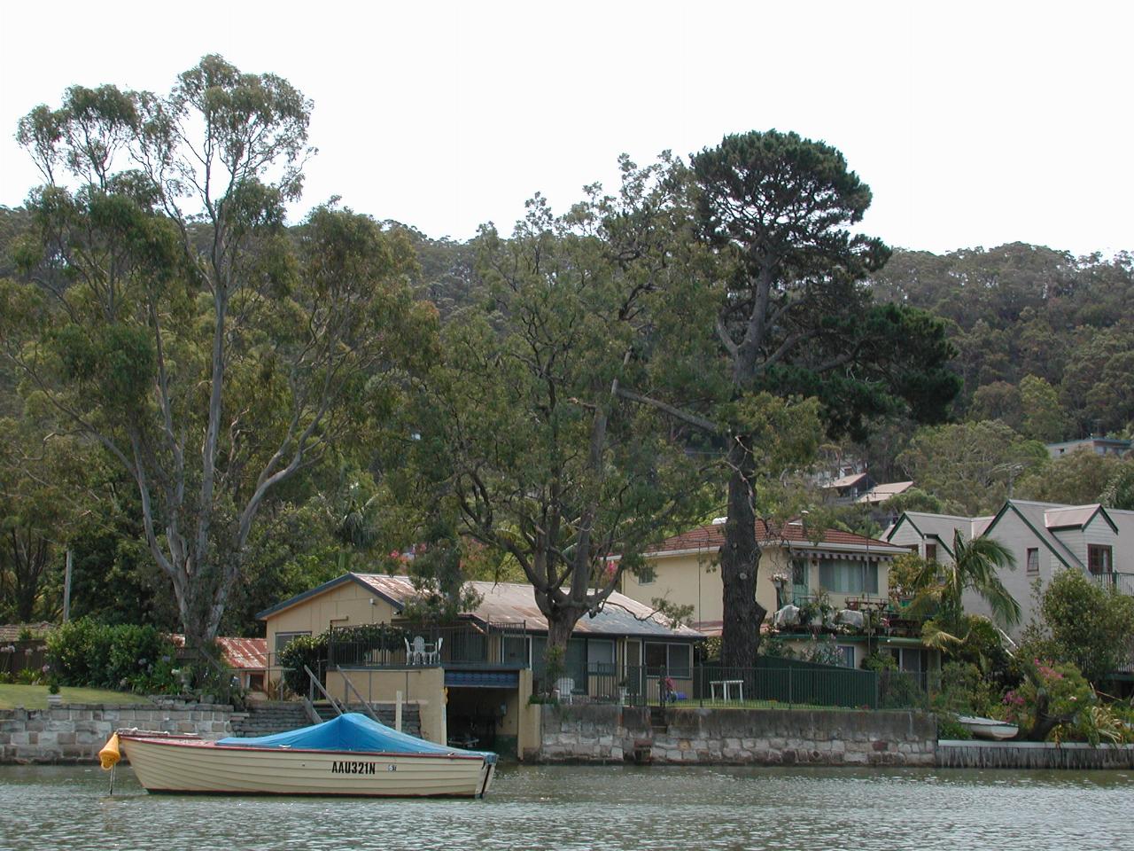 Cameron and Michelle's home and boatshed