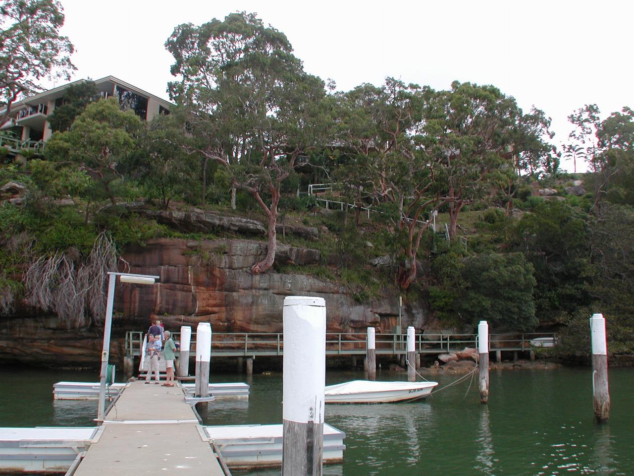 Looking from dock to Kuhnert's apartments