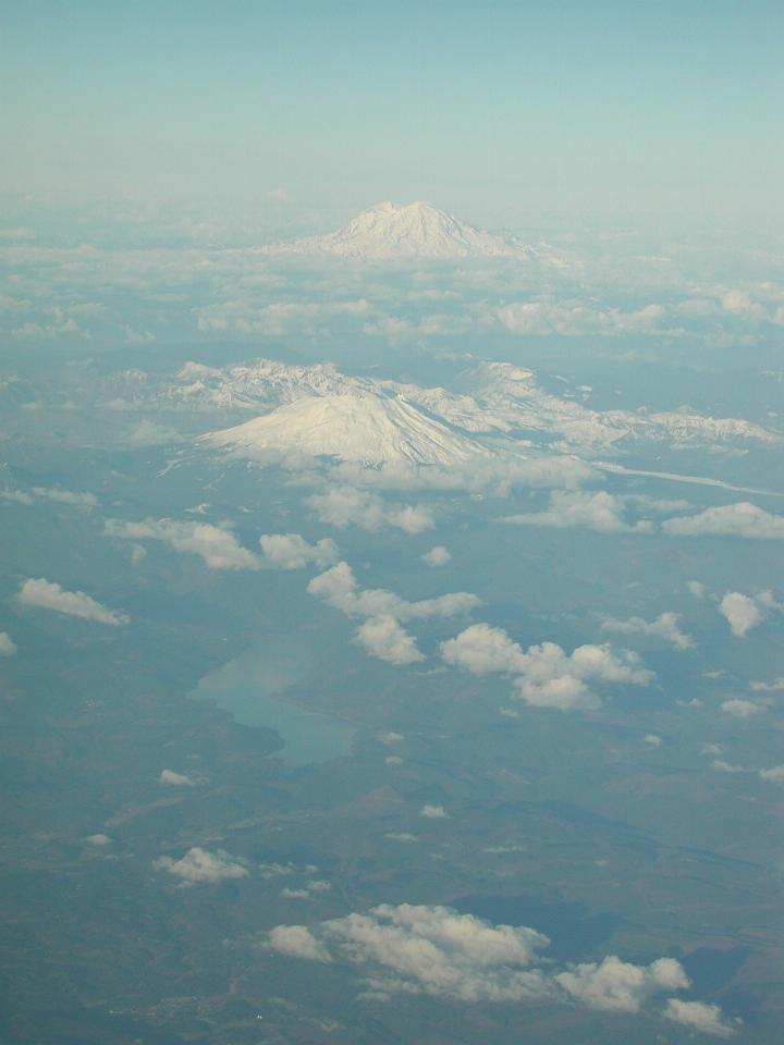 Mt. Adams (back) and Mt. St. Helens