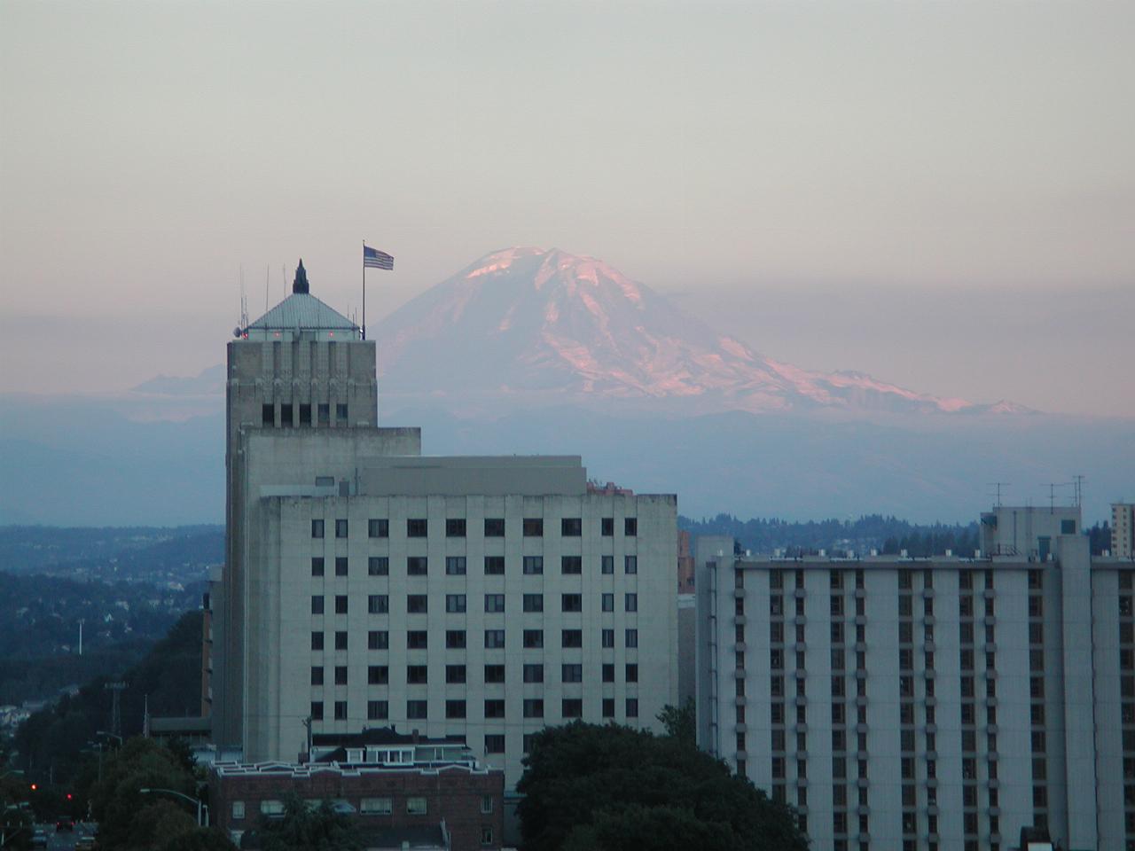 Mt. Rainier, as seen from the top of Horizon House