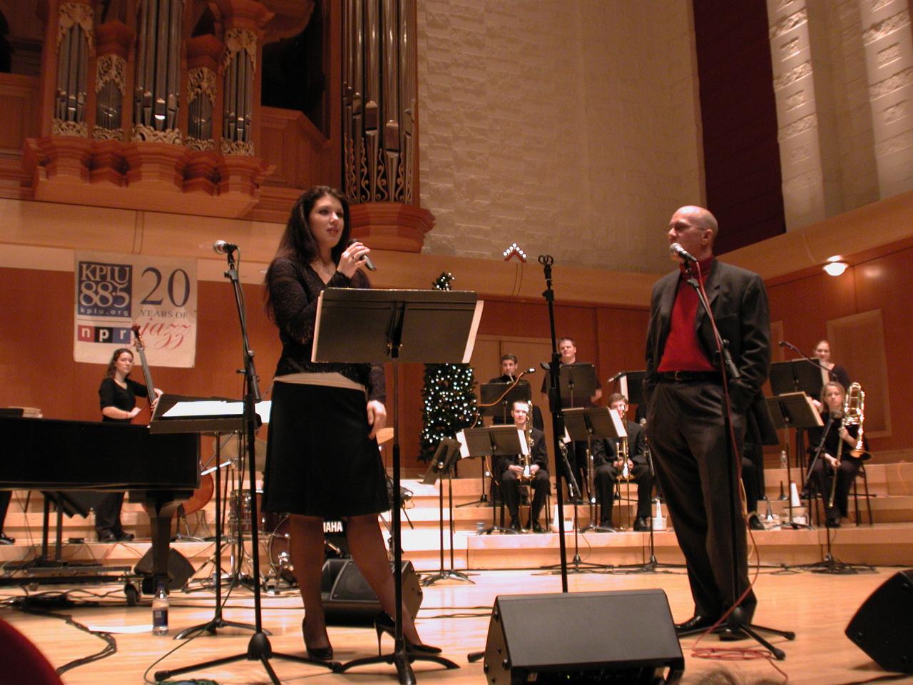 Jane Monheit talking with Nick Morrison