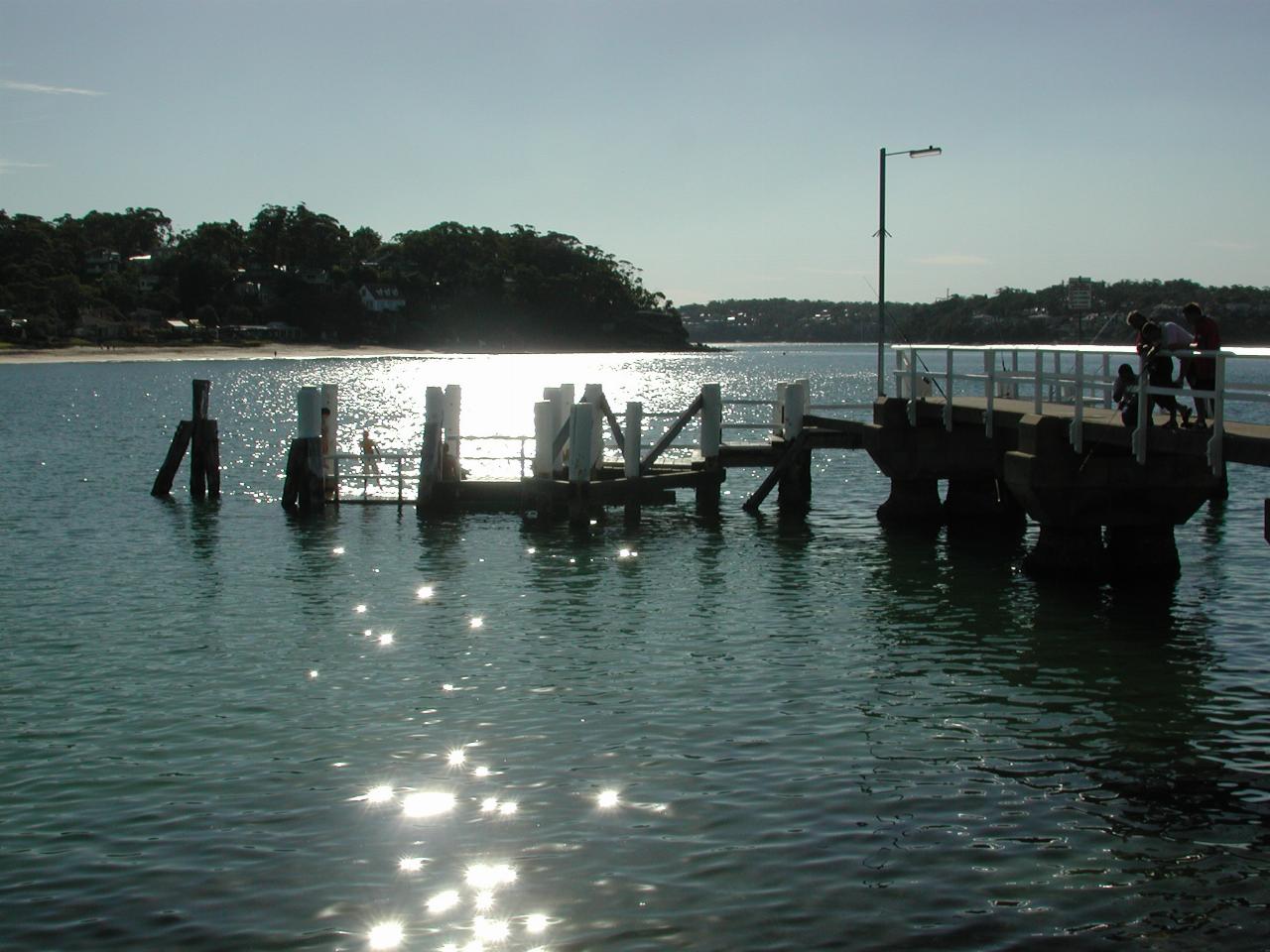 Looking over Bundeena ferry wharf