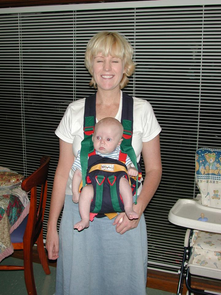 Michelle with Flynn in his papoose