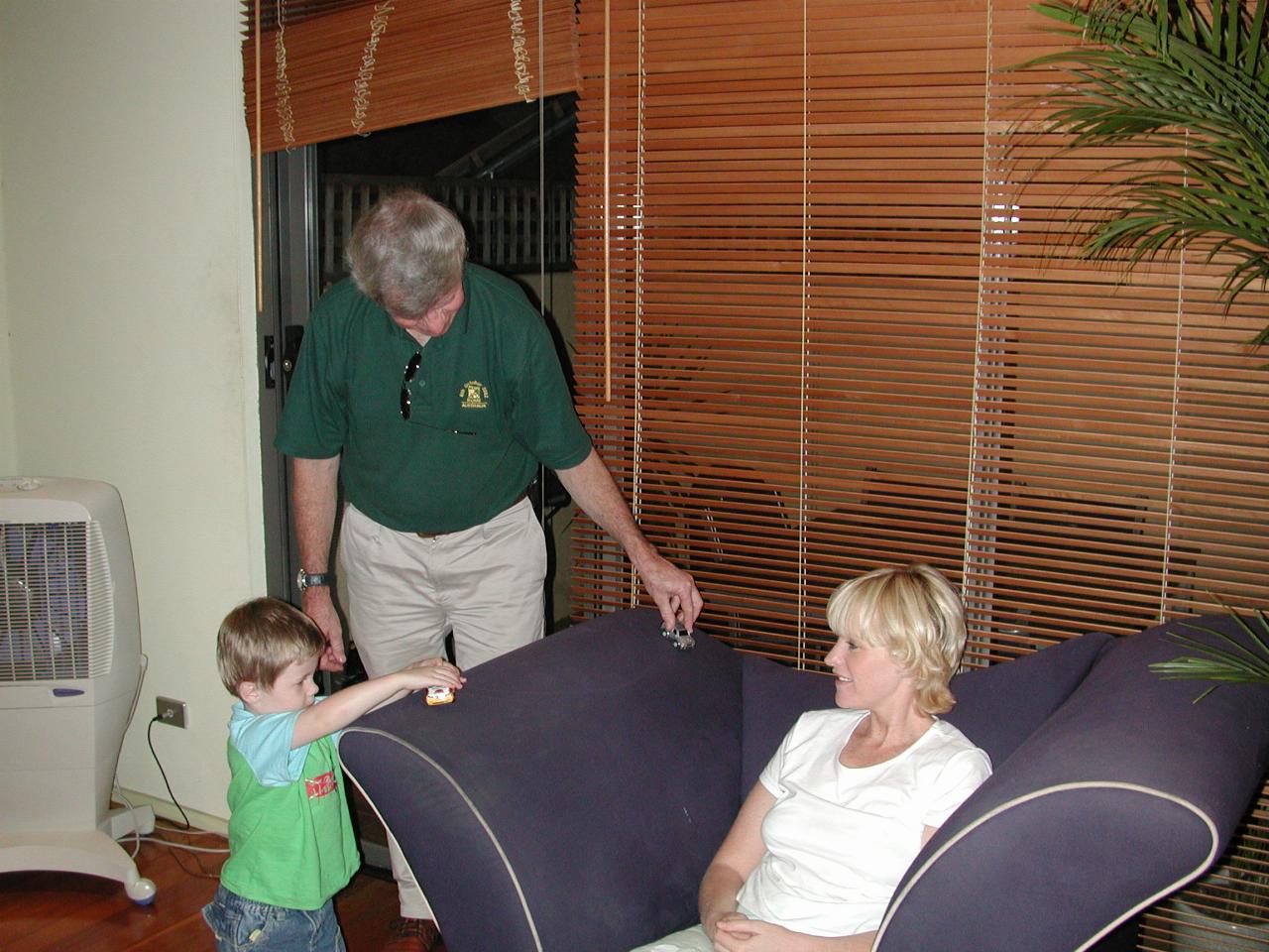 Jake, Peter and Michelle at Keiran's Erskinville/Alexandria apartment