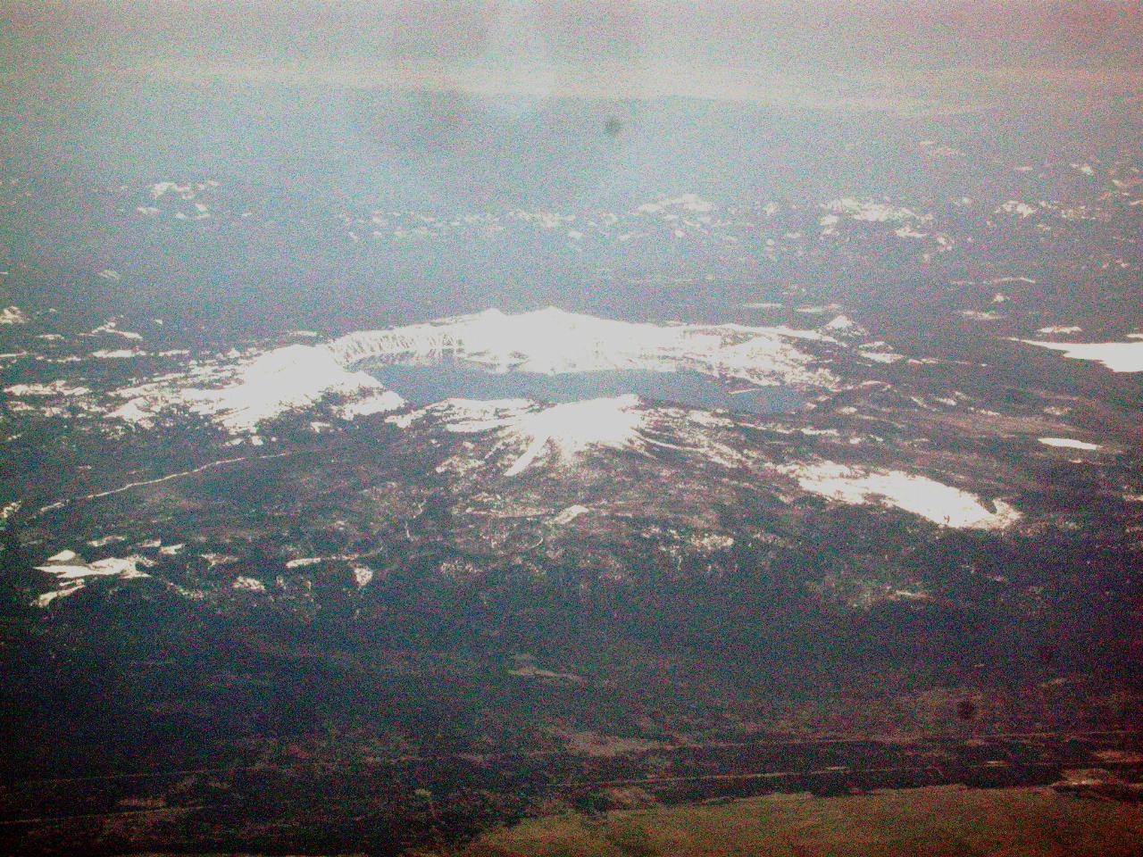 Crater Lake, Oregon when returning to Seattle