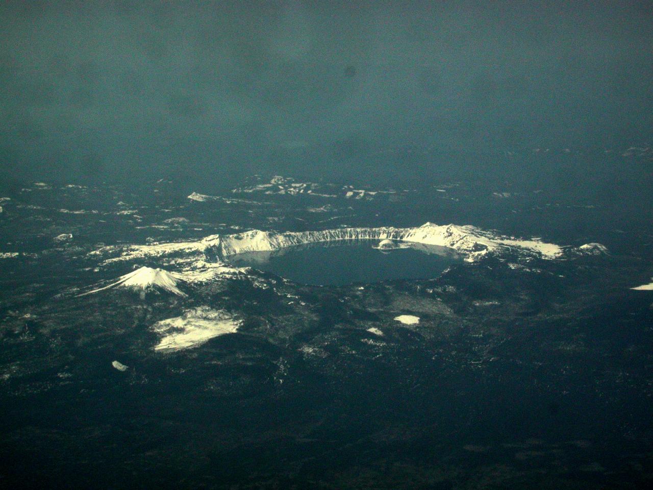 Crater Lake, Oregon when returning to Seattle