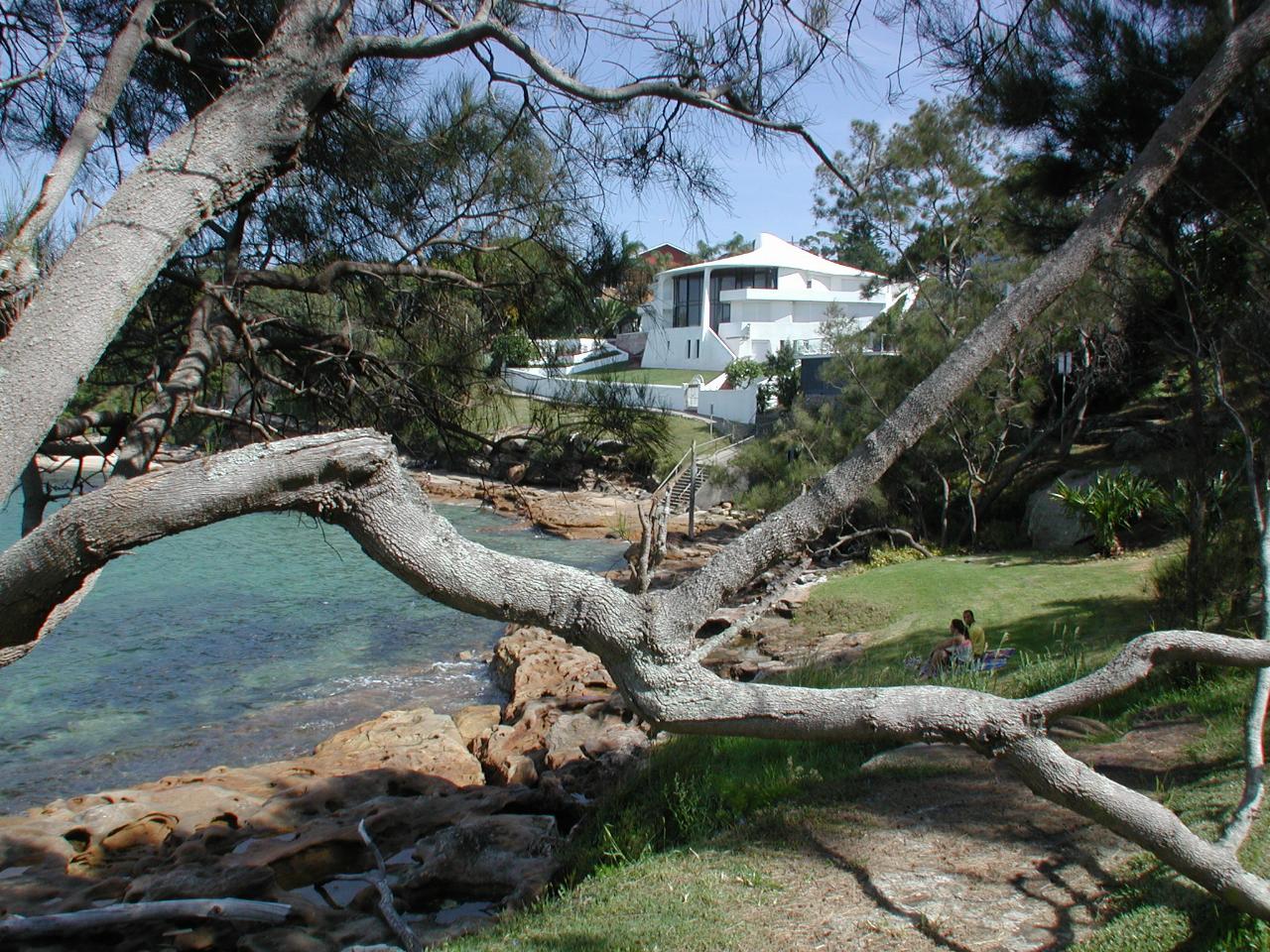 Jack Gibson's home on Port Hacking - more money than taste