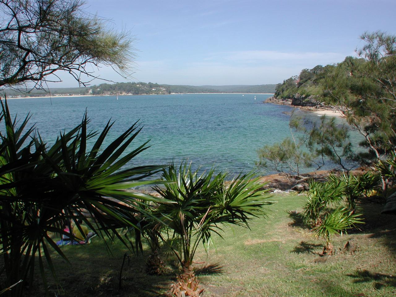 Looking up Port Hacking from near Jack Gibson's home