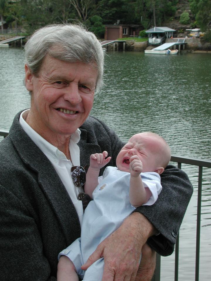 Peter and Flynn on the latter's Baptism day