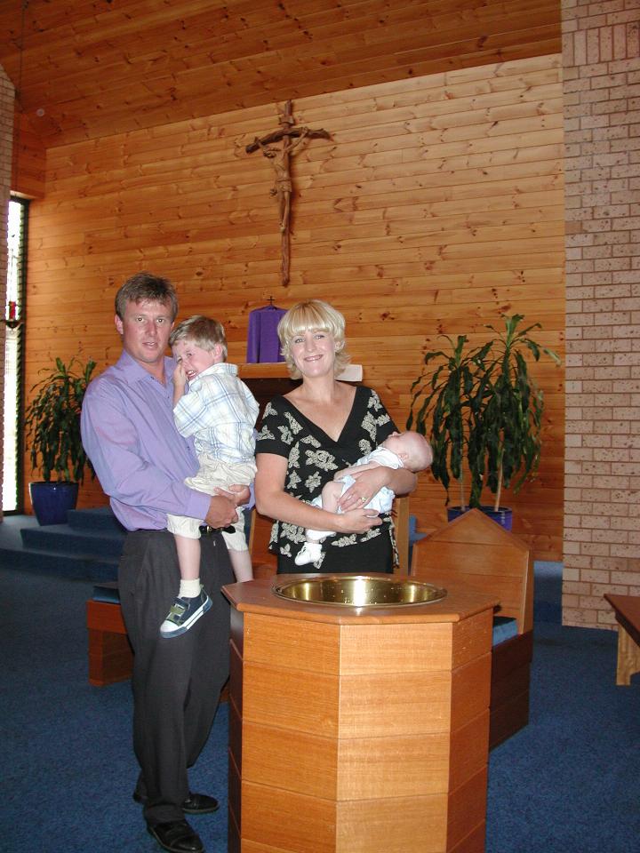 Family photo after the Baptism