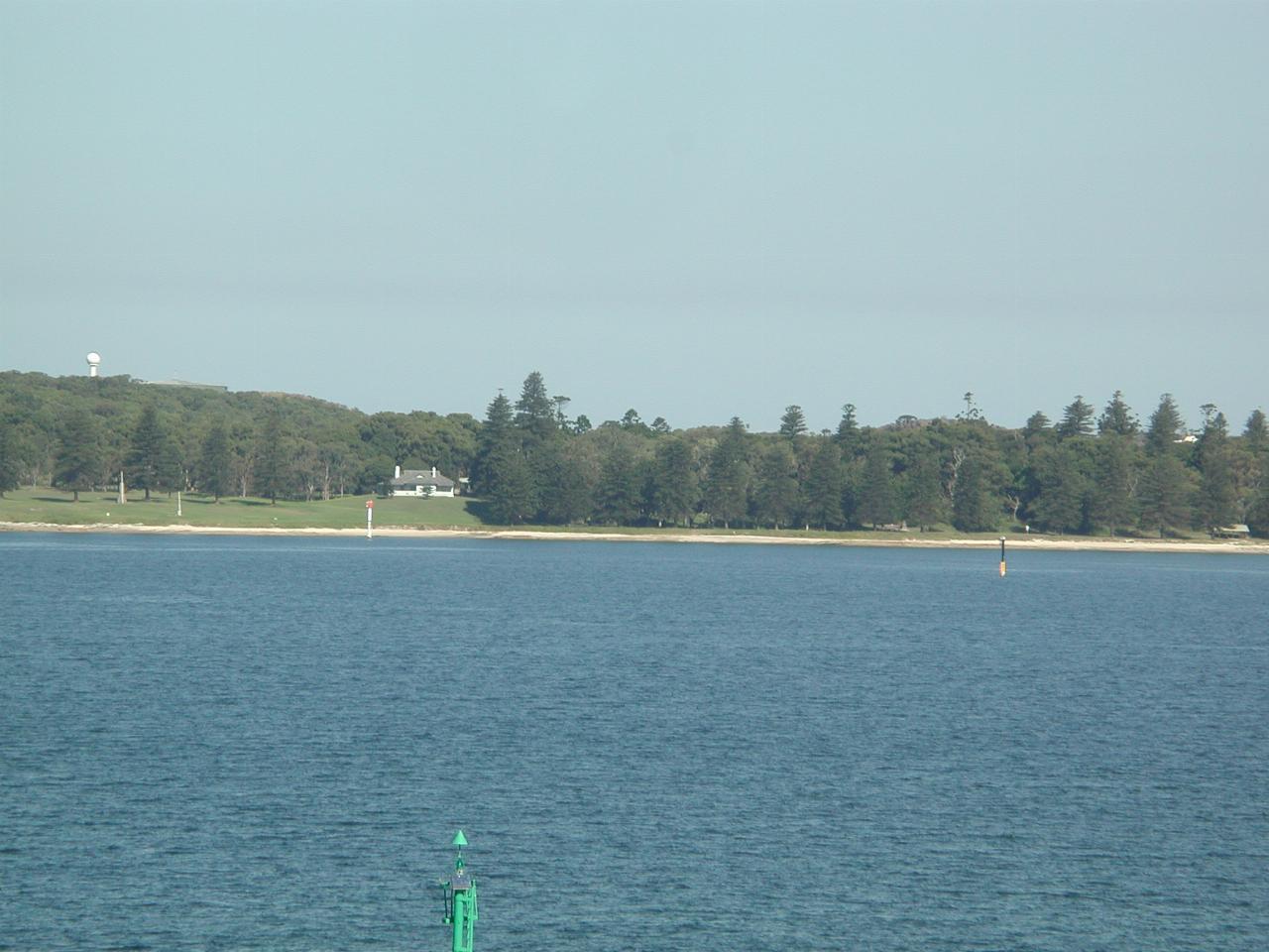 Close up of Kurnell from Port Botany