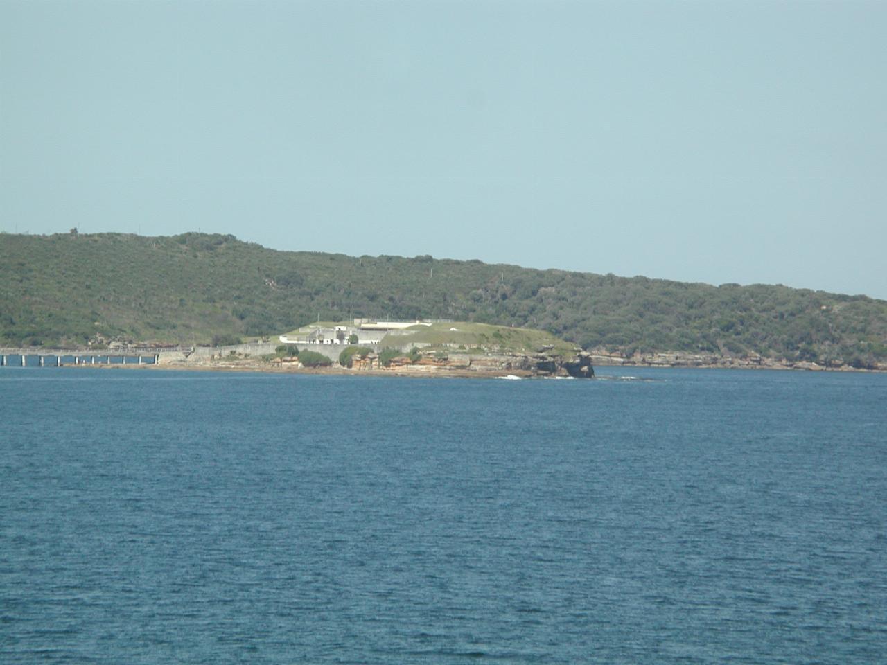 Close up of Bear Island,  from Port Botany