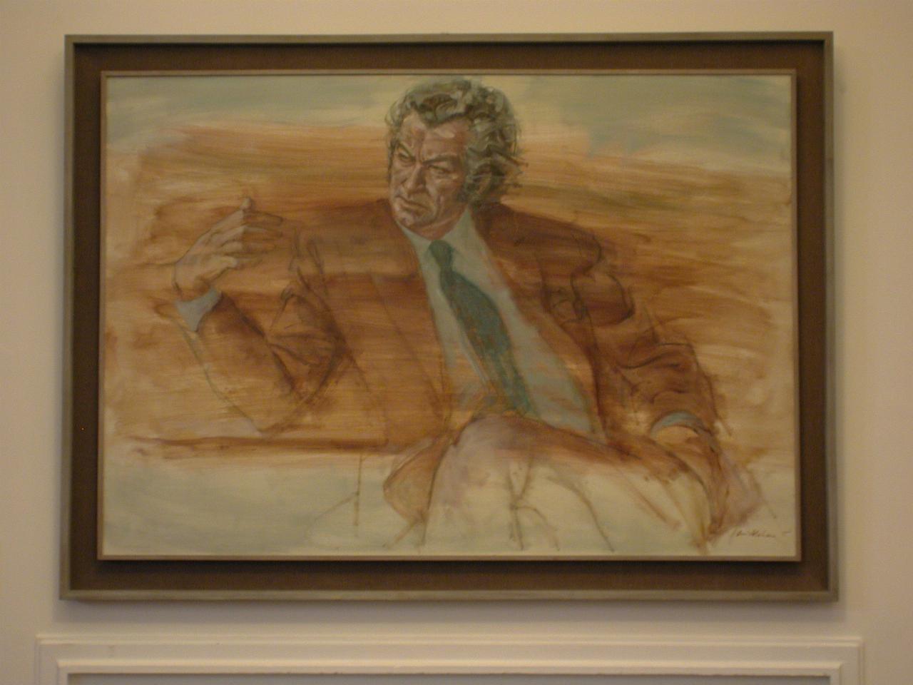 Bob Hawke's portrait in King's Hall,  Old Parliament House