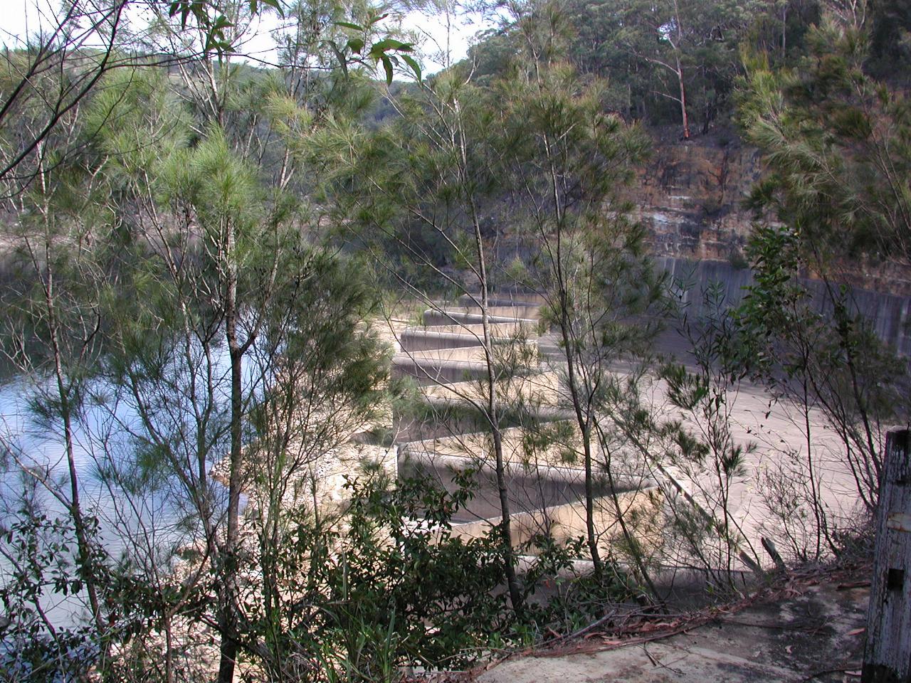 Avon Dam spillway works