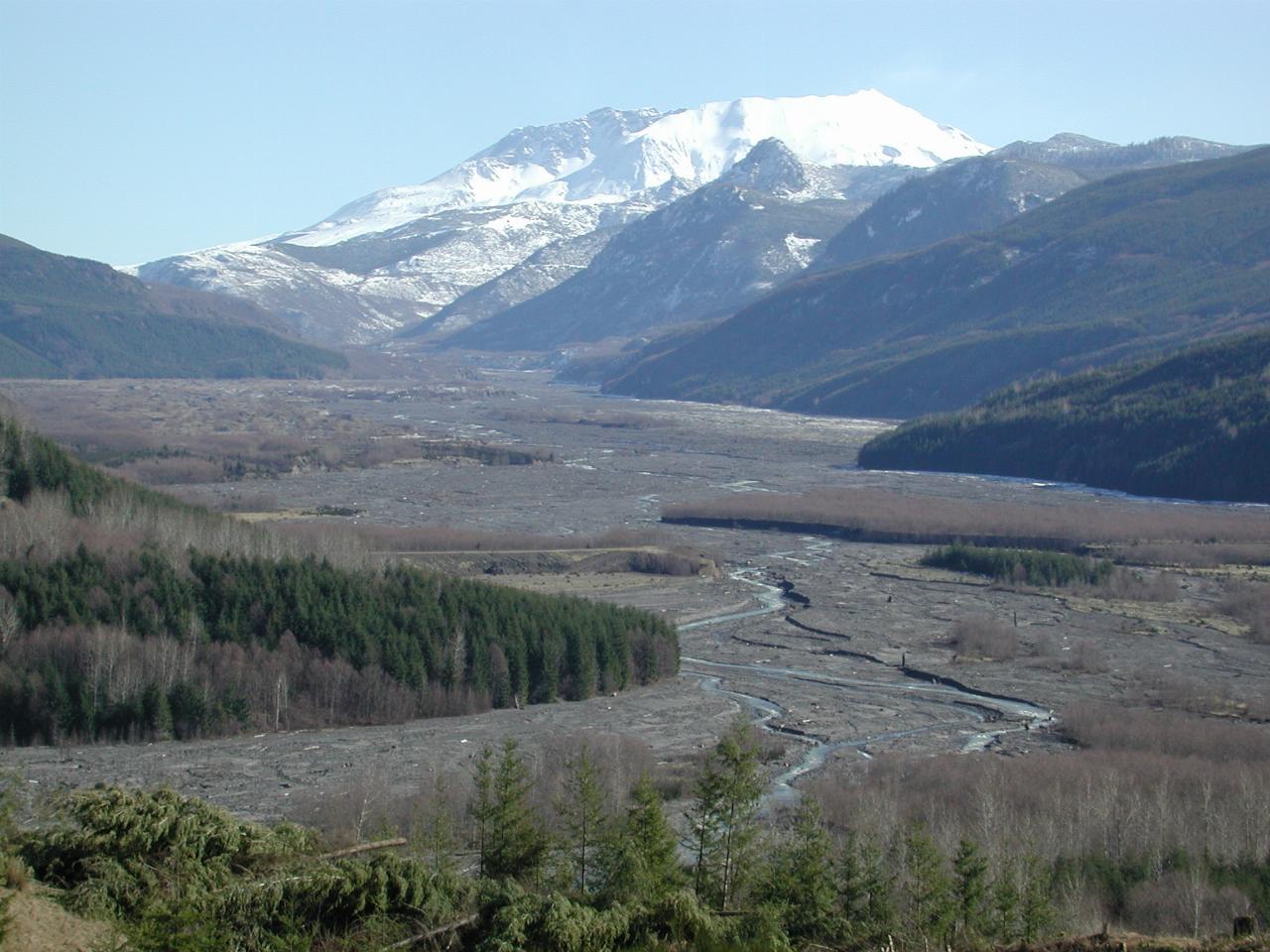 Mt. St. Helens and Toutle River at Elk Rock Viewpoint