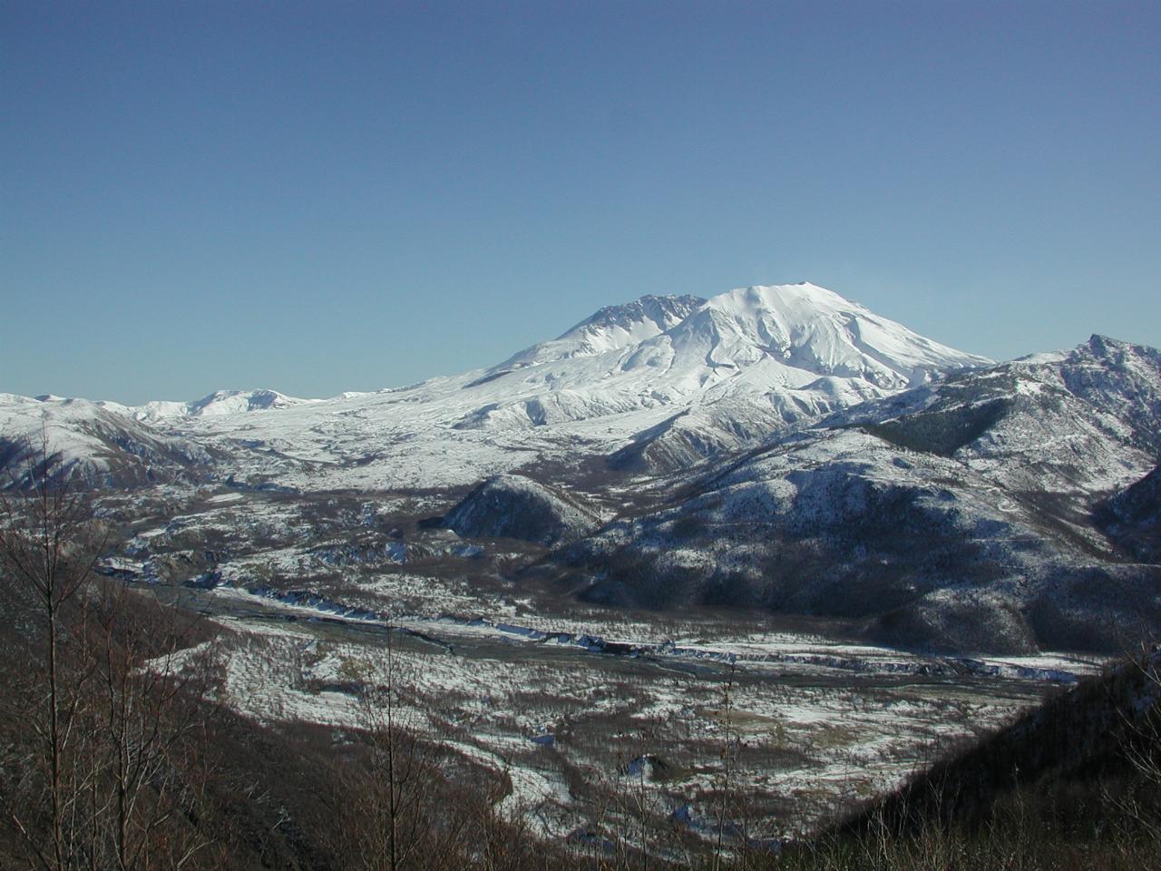 Mt. St. Helens from a viewpoint along the way