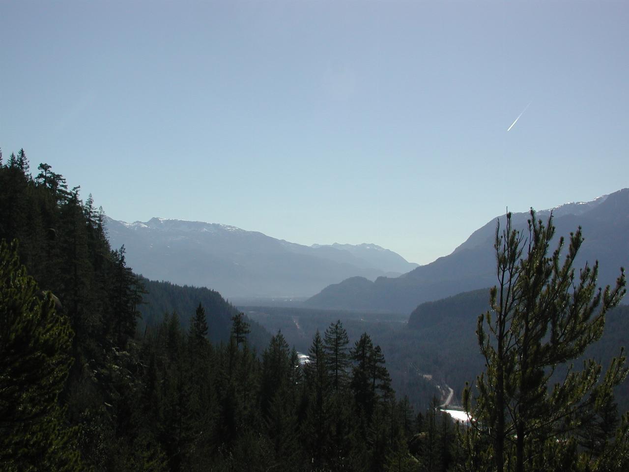 BC Hwy 99, north of Squamish, looking roughly South