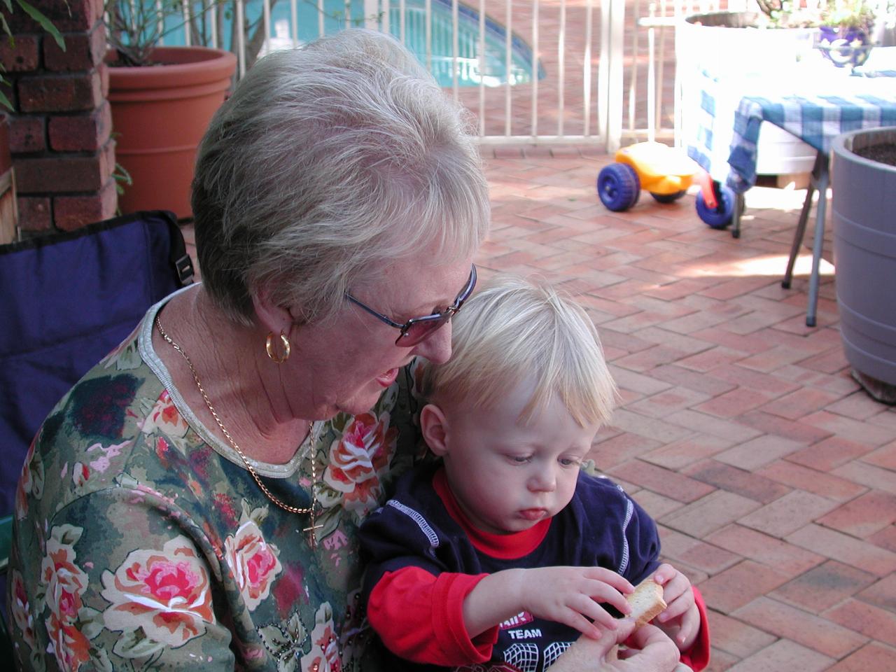 Yvonne holding Flynn