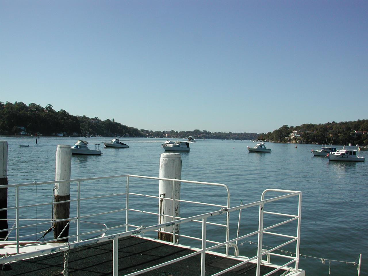 Looking east along the George's River from Como marina dock