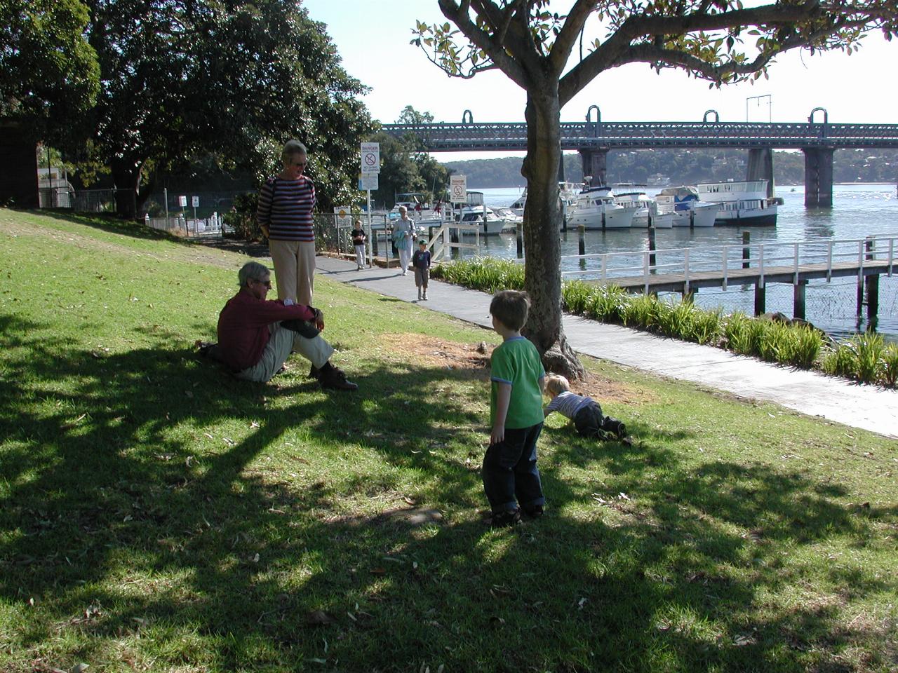 Children on grass