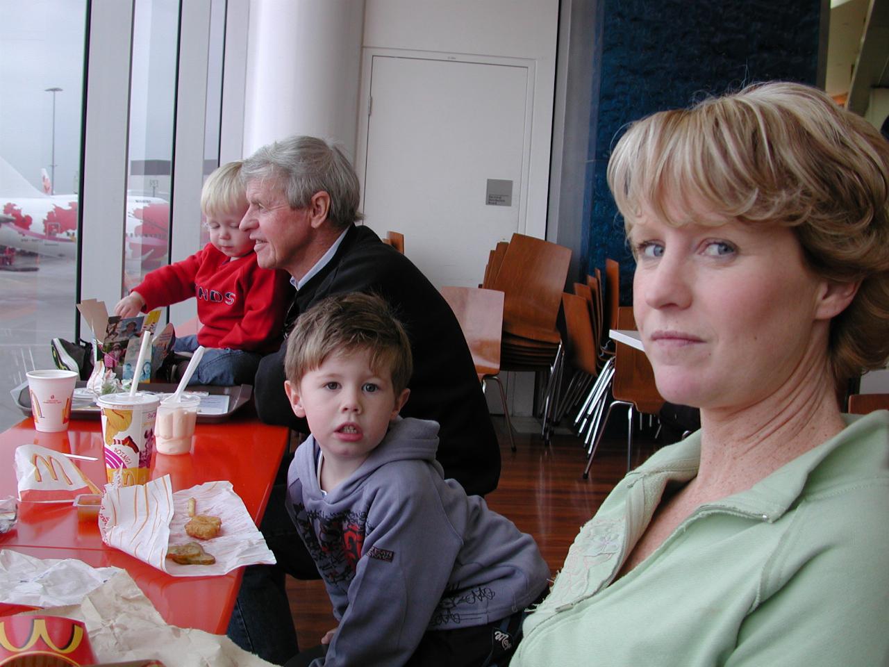 Family at airport