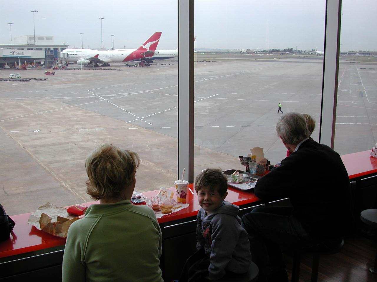 View from airport terminal