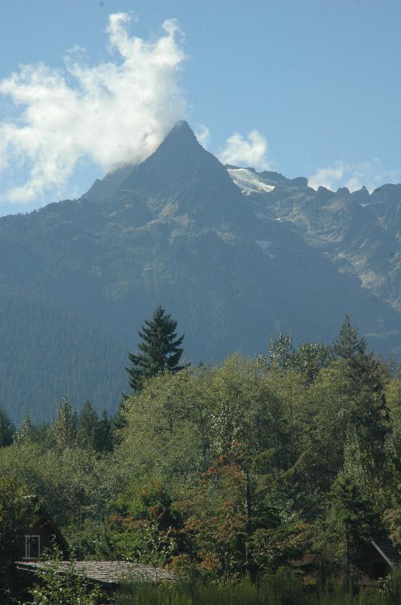 Whitehorse Mountain, as seen from diner at Darrington