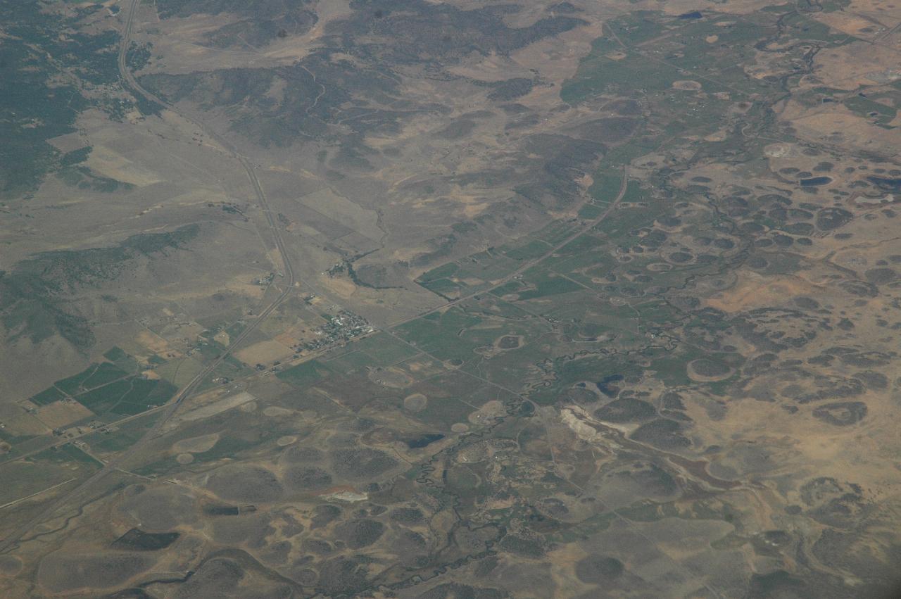 Interesting rock/hillock formations south of Yreka on I-5