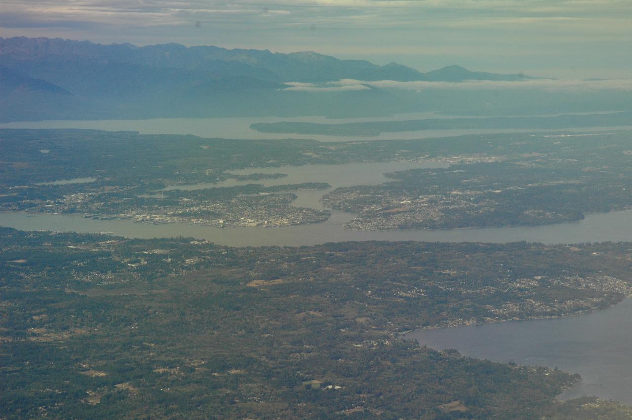 Bremerton, Puget Sound, Hood Canal and Olympic Mountains