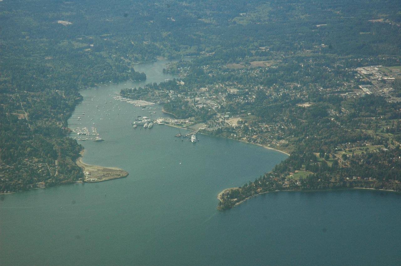 Kingston, with a ferry at the dock