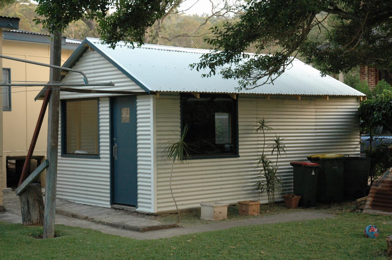 Cameron's rebuilt garage at Woronora