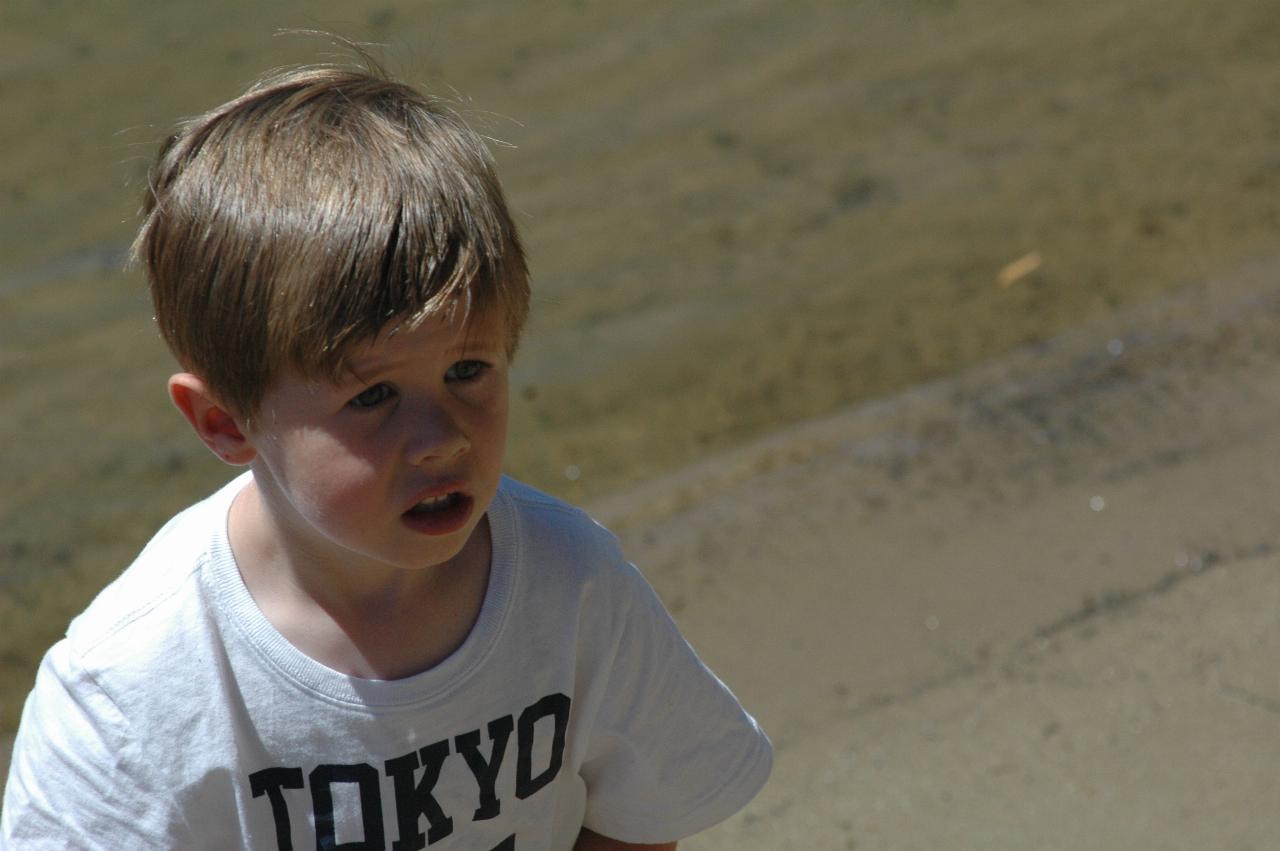 Jake Crofts on banks of Woronora River on Christmas morning