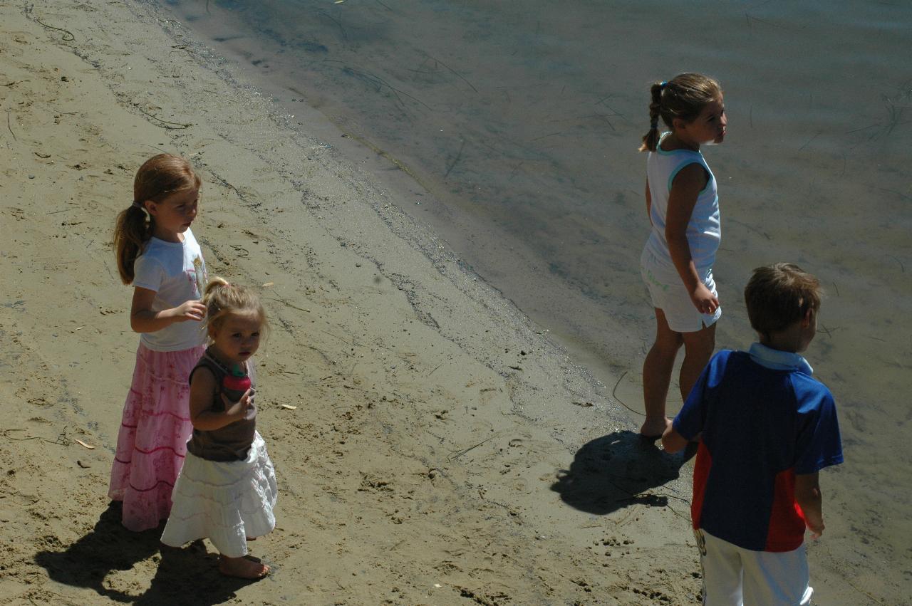 Other Crofts children enjoying the canoe expedition on Woronora on Christmas morning